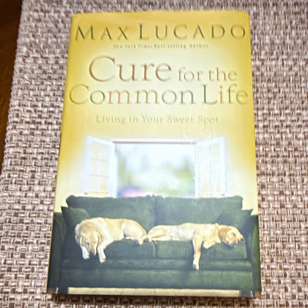 Max Lucado Cure for the Common Life: Living in Your Sweet Spot HC 2005 DJ